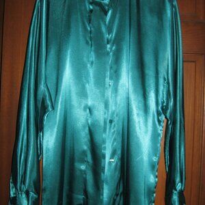 Vintage Lauren Alexandra Long  Top  Green